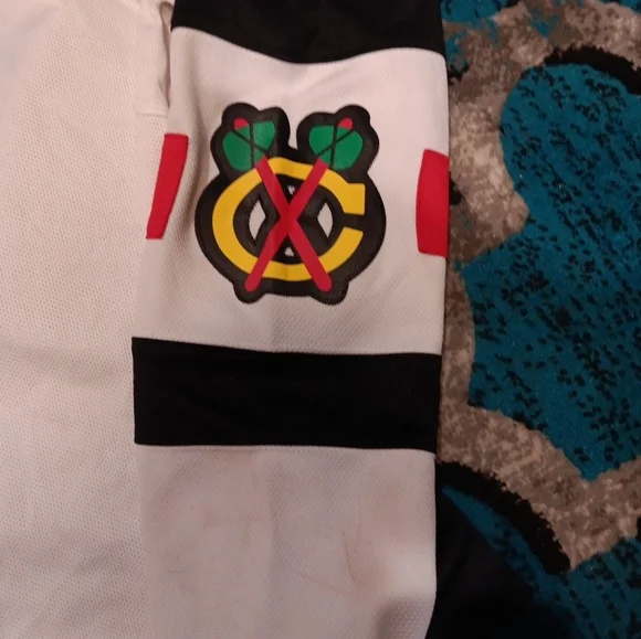 Reebok Premier NHL Jersey Chicago Blackhawks Team White Stadium Series sz L